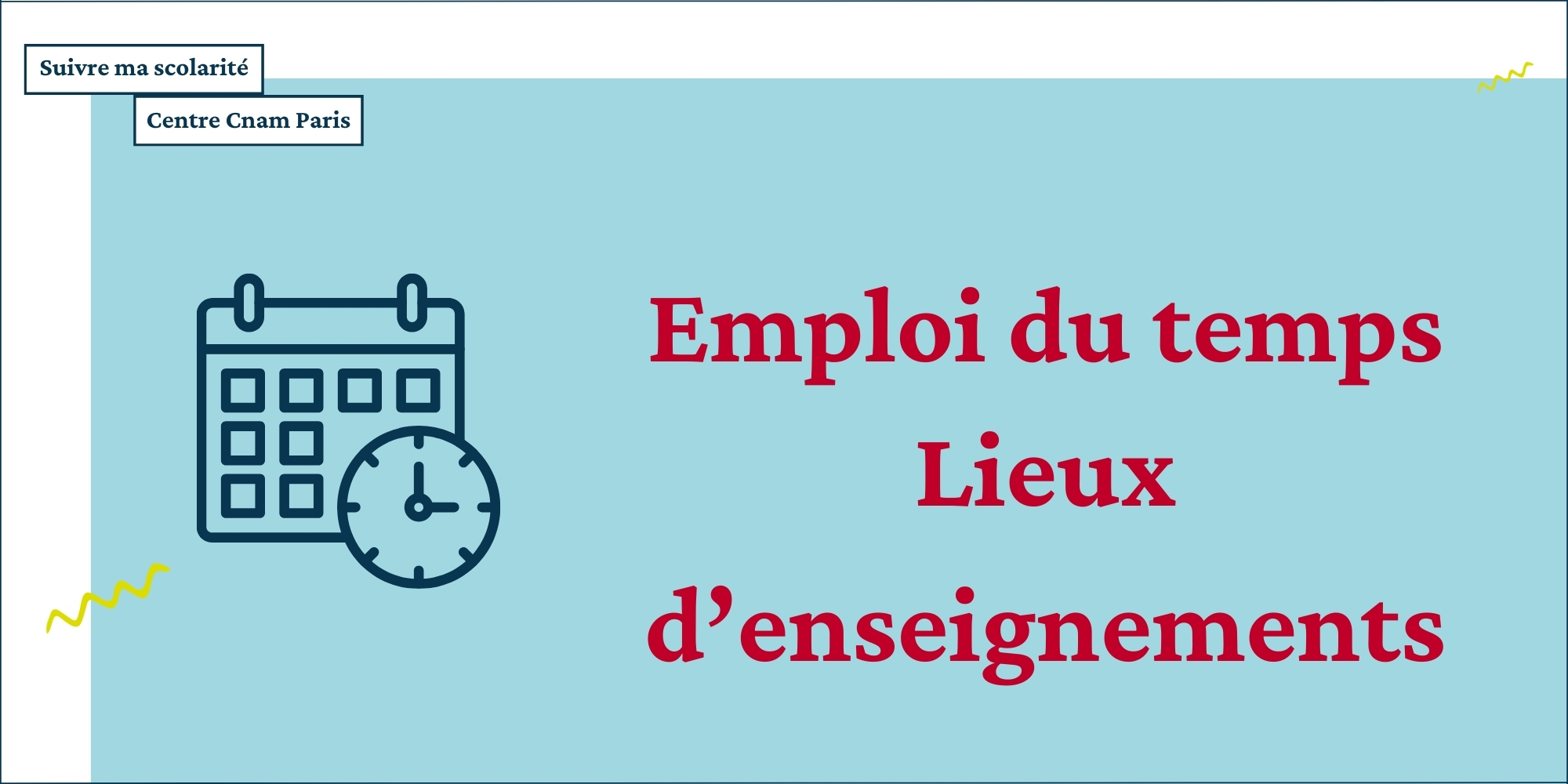 emploi du temps