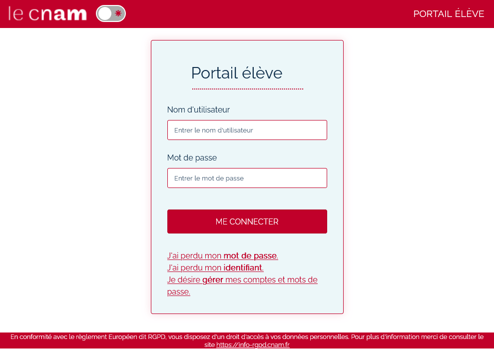 Portail élève 