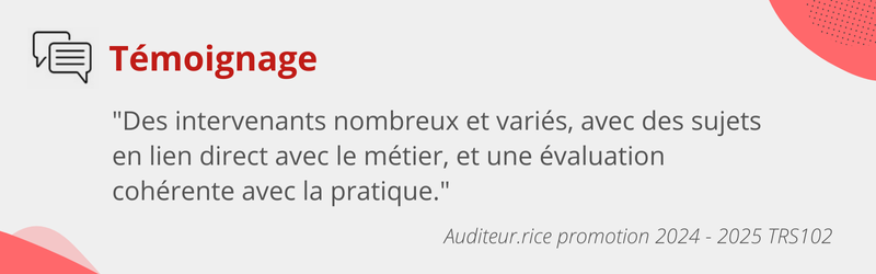 Témoignage TRS102 2024-2025