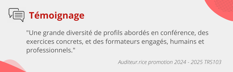 Témoignage TRS103 2024-2025
